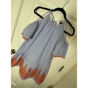 Maggy London petite women’s sundress size 2P embroidered